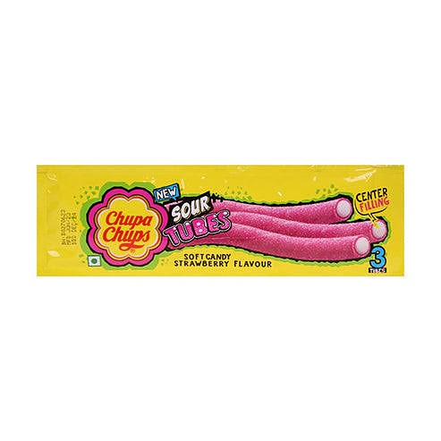 Chupa chups strawberry tube