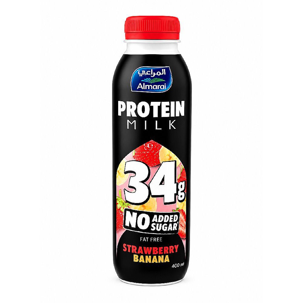 Almarai Protein milk strawbery banana