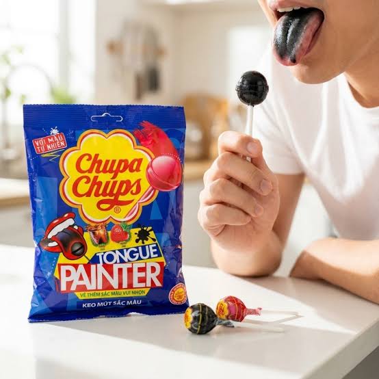 Chupa chups tongue painter